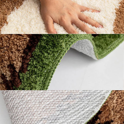 Kawaii Cat Long Carpet Fluffy Bedside Floor Mat