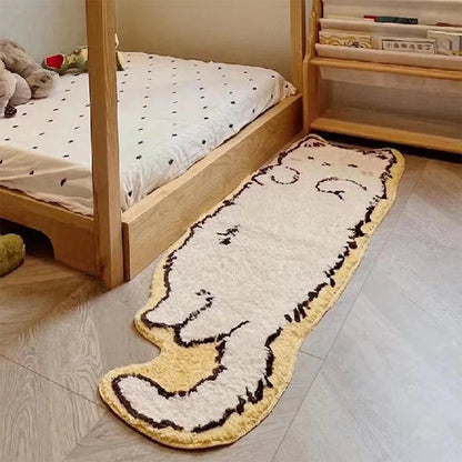 Kawaii Cat Long Carpet Fluffy Bedside Floor Mat