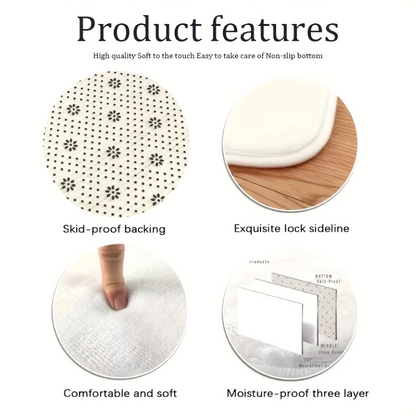 Retro Car Floor Mat Bedside Rug Home Decoration